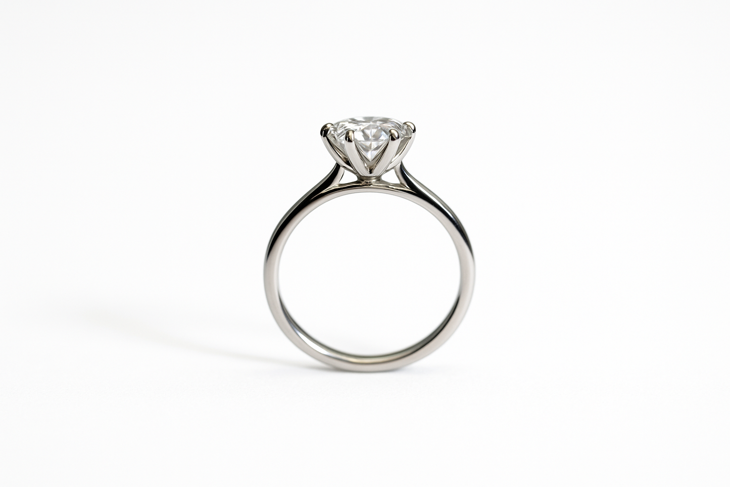 3 Carat Floral Moissanite Ring | 925 Sterling Silver | Gold Plating Available