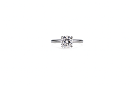 The Solara Classic Moissanite Solitaire – 1 & 2 Carat | 925 Sterling Silver / Gold Plated (Sizes 5–9)
